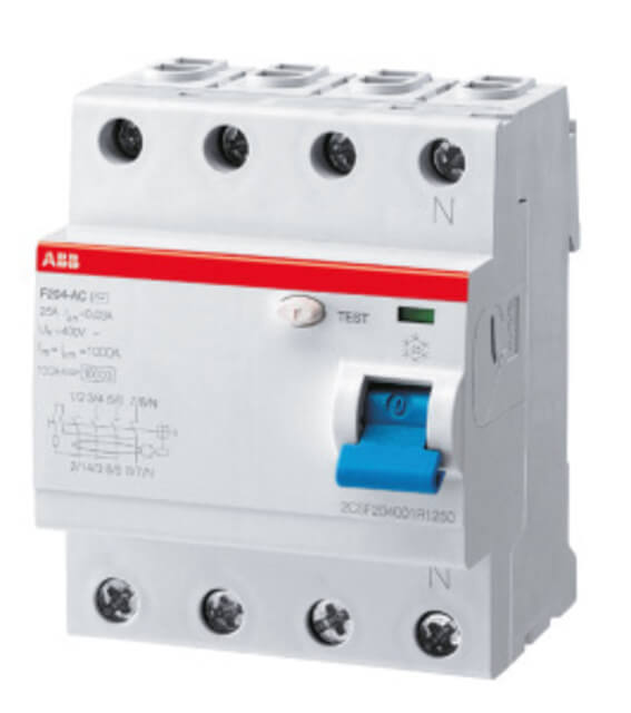 ABB Fehlerstrom-Schutzschalter 40A, 4-pol., 30mA, Typ A