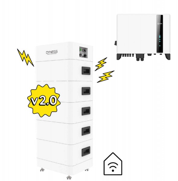 Dyness Tower 2.0 T17 mit 16,8 kWh mit Solis S6 3P-Hybrid - 10 kW